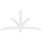 Ekena Millwork Davenport Architectural Grade PVC Gable Bracket, 72"W x 36"H x 2"D x 4"F, 12/12 Pitch GBP072X36X0204DAV00 - alternate 5